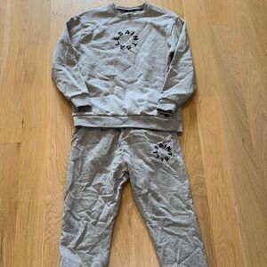 All Saint Gray  Sweatshirt and Pants Set